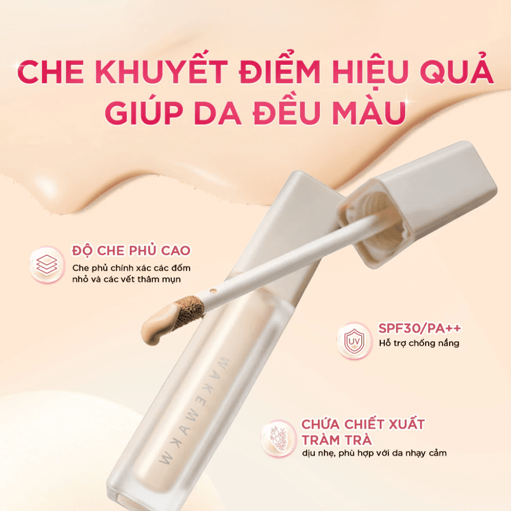 Wakemake Kem nền Seamless Wear Foundation SPF30/PA+++ 30ml thumb 3