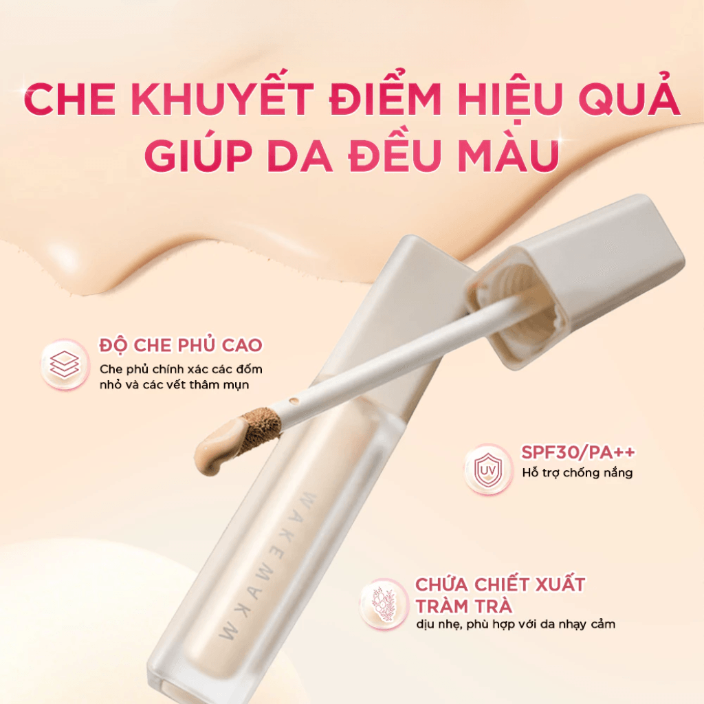 Wakemake Kem nền Seamless Wear Foundation SPF30/PA+++ 30ml 3