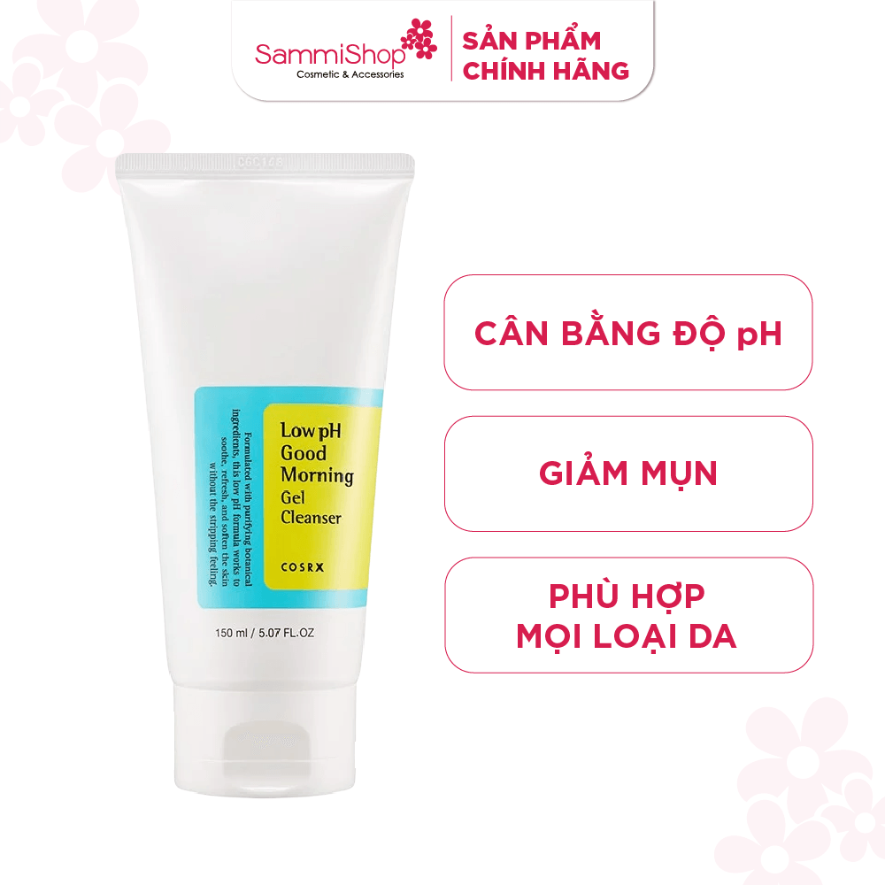 COSRX sữa rửa mặt Low pH Good Morning Gel Cleanser 150ml 2
