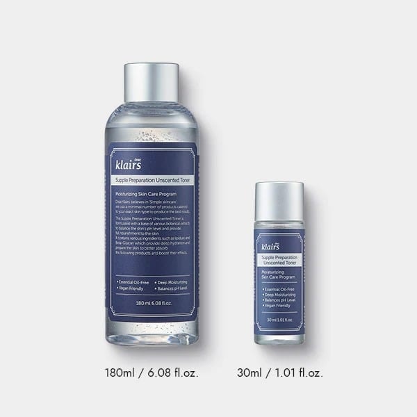Dear, Klairs nước hoa hồng Supple Preparation Unscented Toner 7